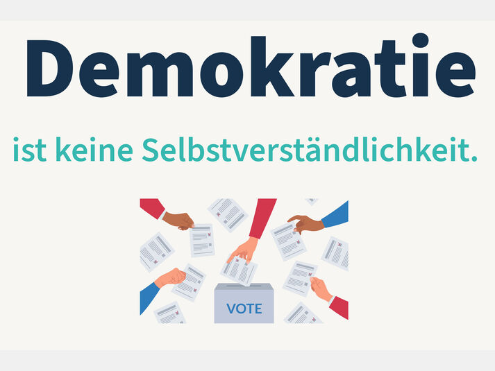 Demokratie ist keine Selbstverständlichkeit.